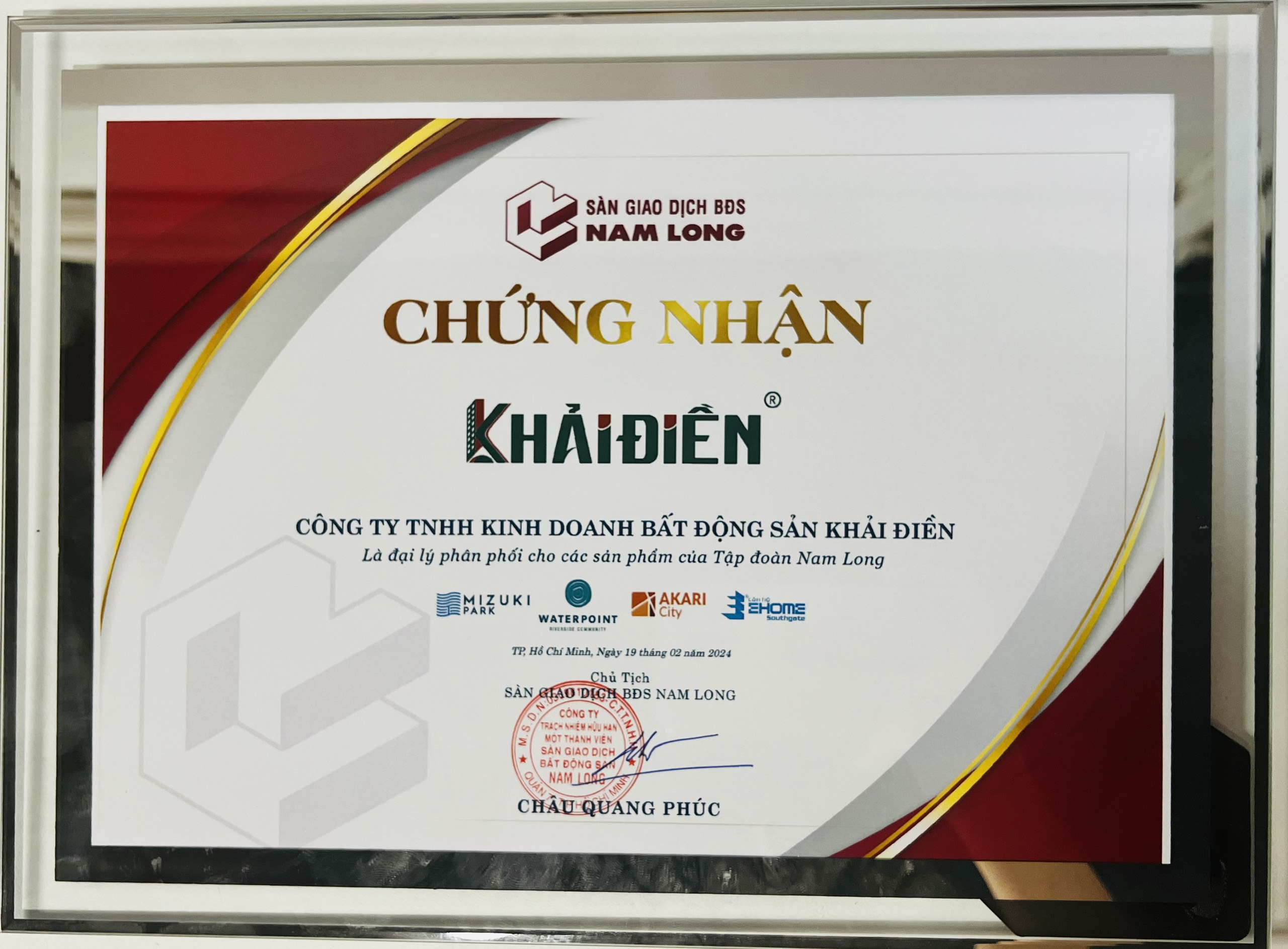 Khải Điền Phân phối chính thức dự án của Nam Long Group