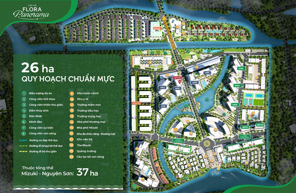 Tiện ích dự án Mizuki Park