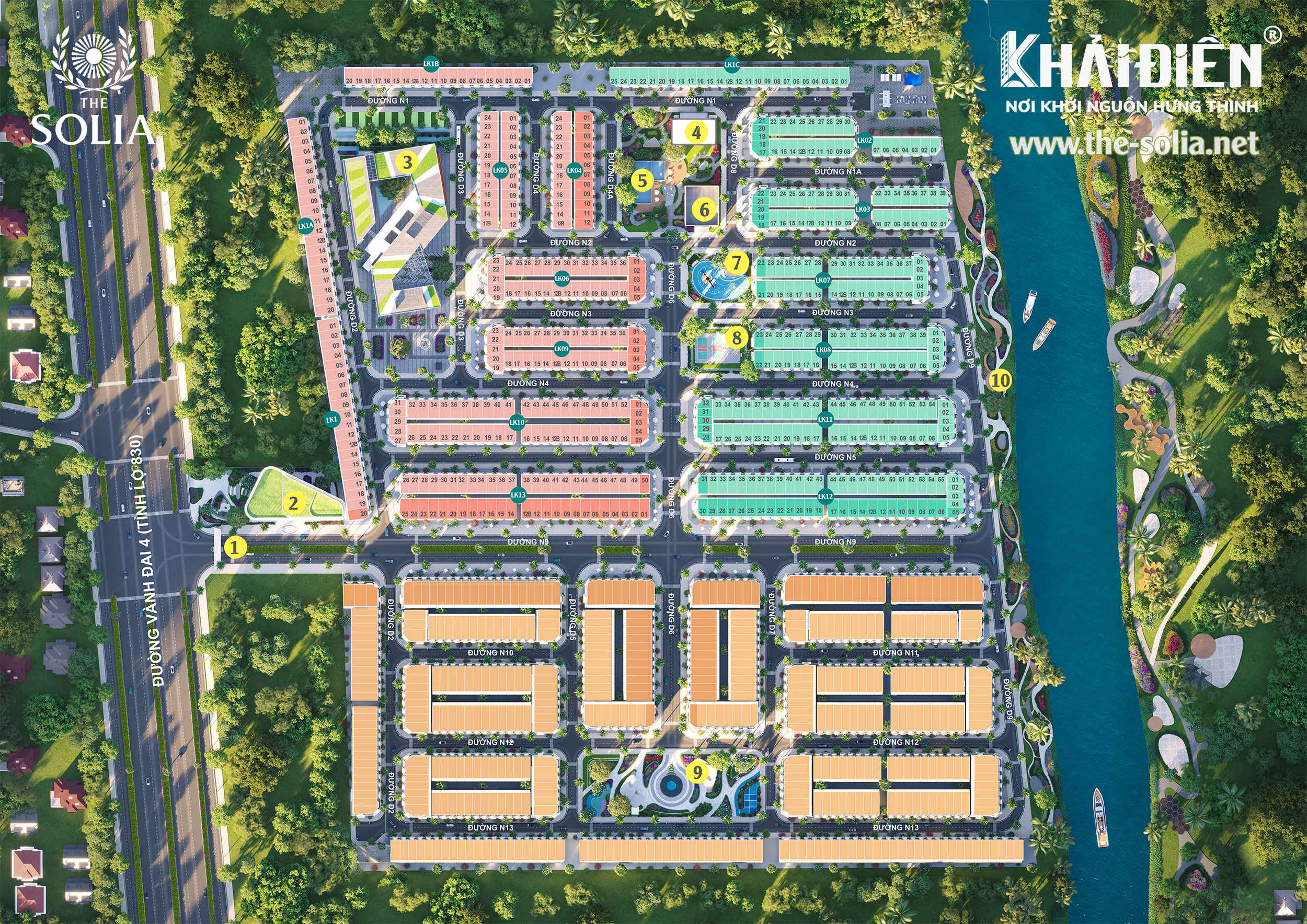 The Solia Bến Lức mặt bằng