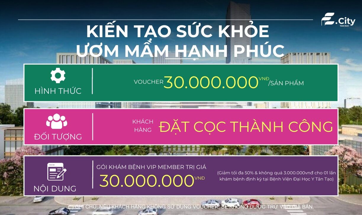 Chính sách thanh toán E City Tân Đức 5