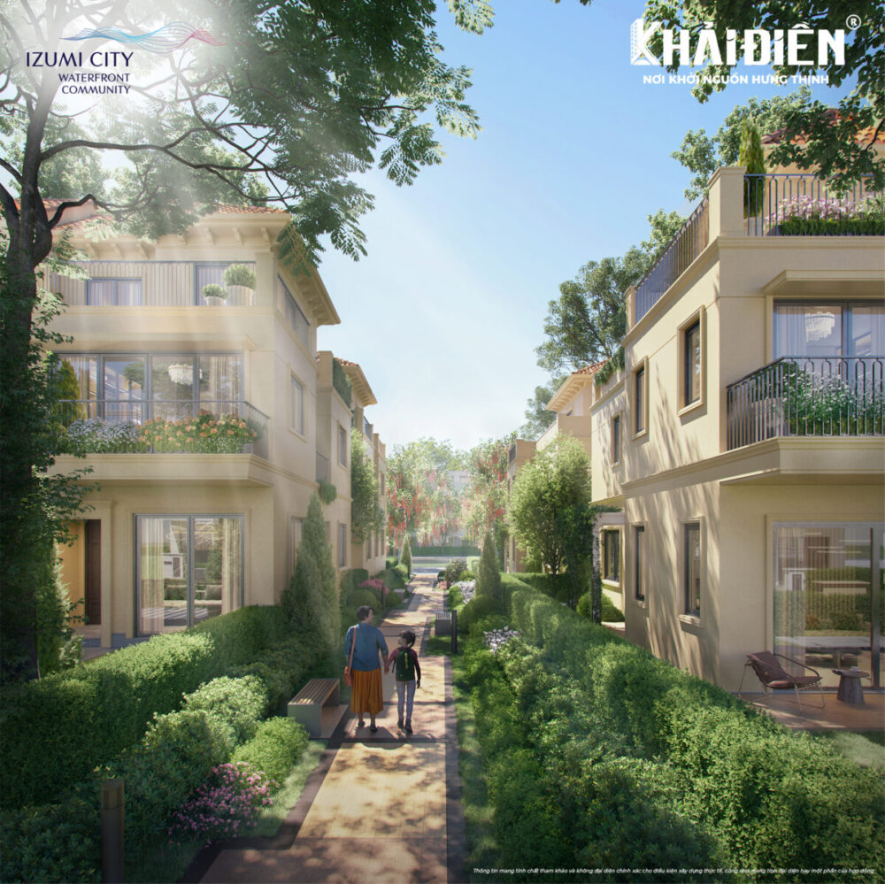 Lối dạo bộ giữa 2 nhà