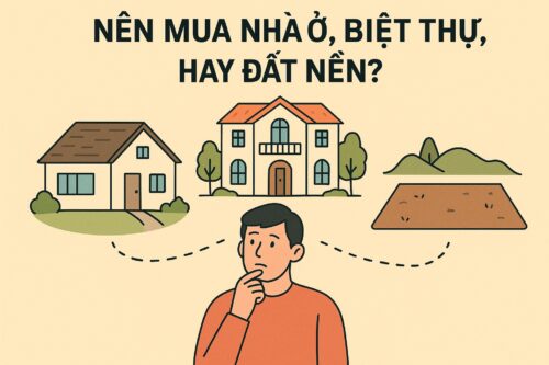 Nên mua nhà ở, biệt thự, hay đất nền