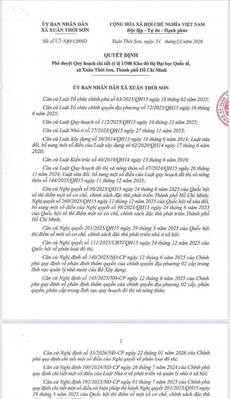 Pháp lý Vin Hóc Môn