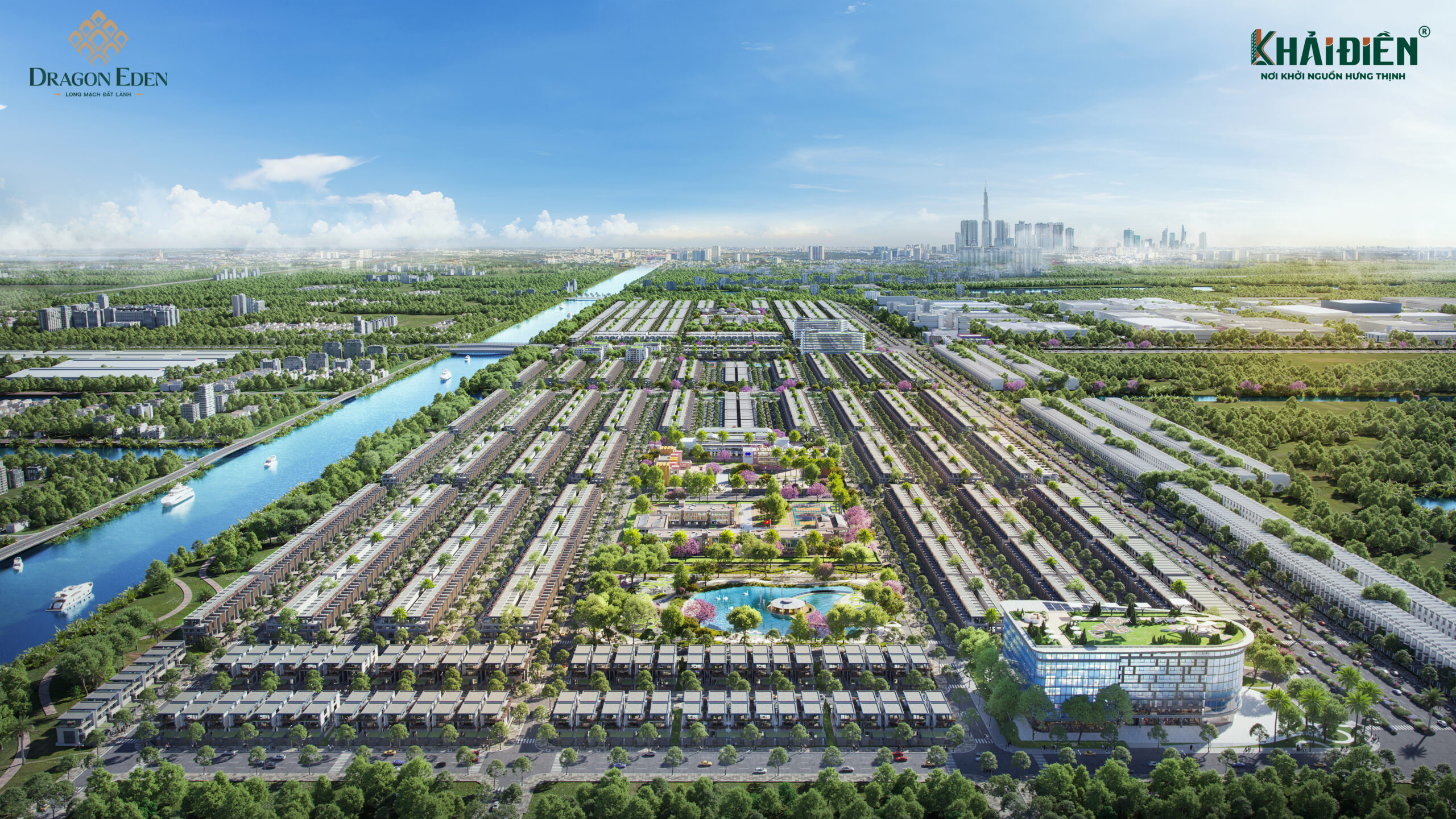 phối cảnh tổng khu KDC Dragon Eden