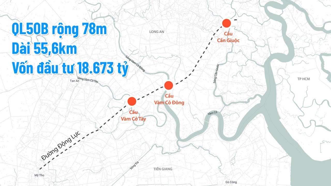 Bản đồ quốc lộ 50B