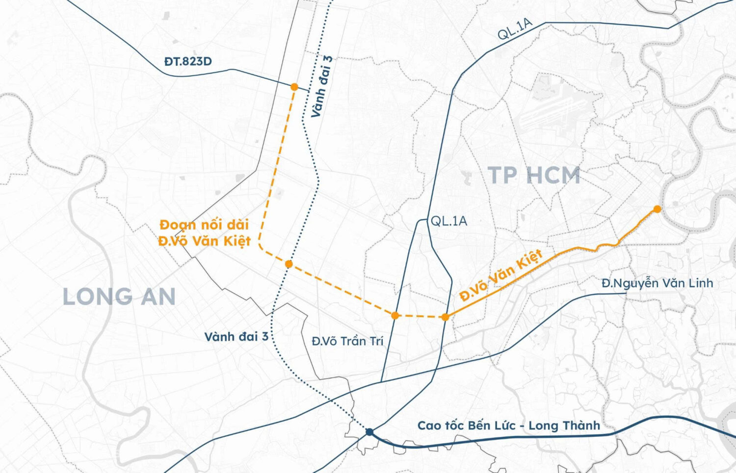 Đường Võ Văn Kiệt nối dài