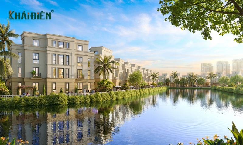 Khu nhà phố ven hồ tại dự án Vin Hậu Nghĩa Đức Hòa Long An