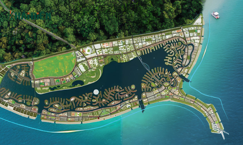Toàn cảnh dự án Vin Cần Giờ nhìn từ trên cao
