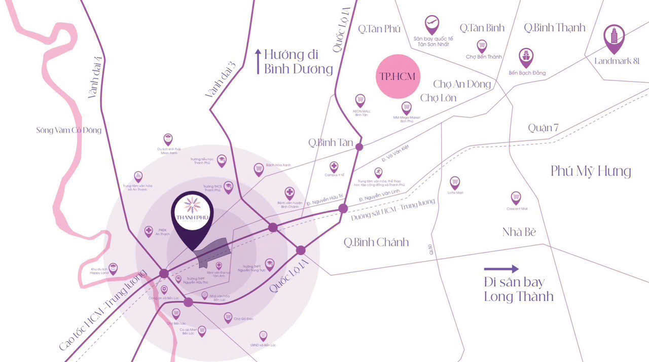 Vị trí Thanh Phú Centre Point
