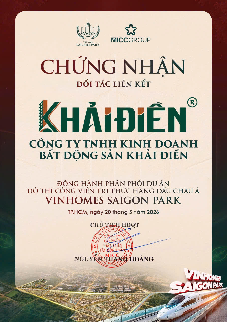 Đại lý F1 Vinhomes Saigon Park