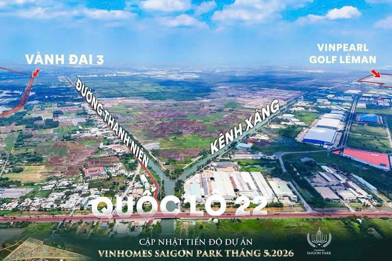 Tiến độ hạ tầng Vinhomes Saigon Park