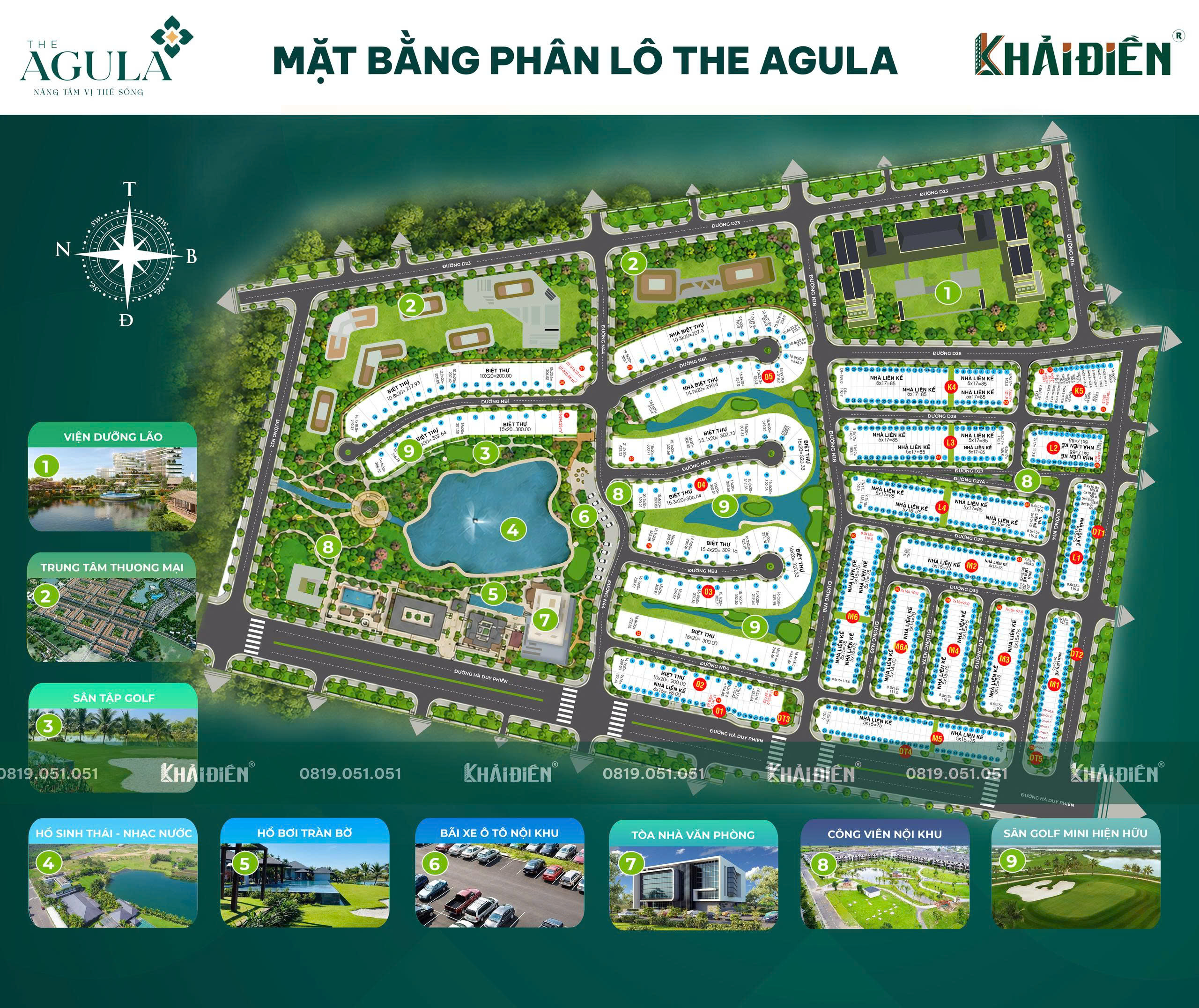 bản đồ phân lô The AGULA