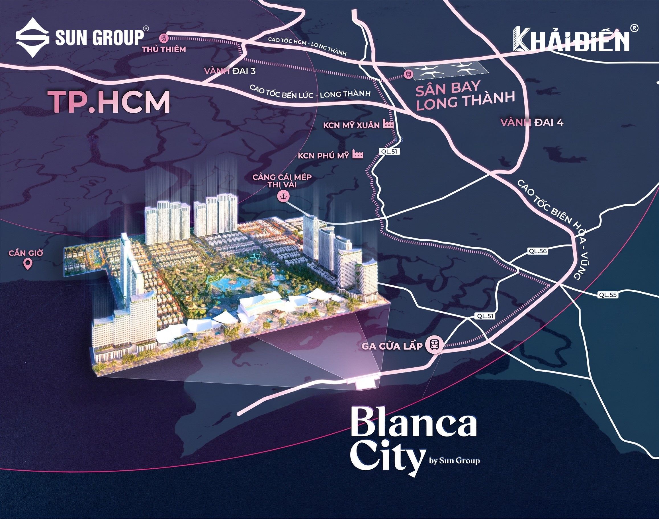 Vị trí Blanca City Vũng Tàu