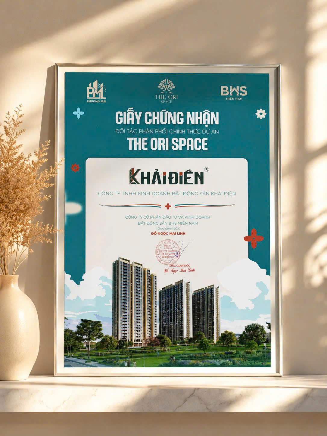 Chứng nhận đại lý F1 The Ori Space